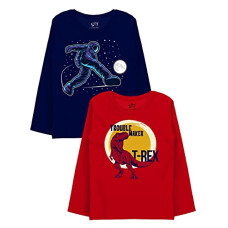 Deals, Discounts & Offers on  - [Size 3 Years-4 Years] X2O Cotton Printed Full Sleeve T Shirts