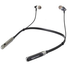 Deals, Discounts & Offers on Headphones - Amazon Basics Bluetooth 5.0 Neckband with Up to 15 Hours Playtime, Magnetic Earbuds, Deep Bass and IPX4 Rated