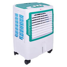 Deals, Discounts & Offers on  - Casa Copenhagen R13 Collection, 35 L - Personal Air Cooler with Anti Bacterial Honeycomb Pads, 3rd Turbo Fan, Powerful Air Throw with Auto Swing and 3-Speed Control, Low Power Consumption - White/Green