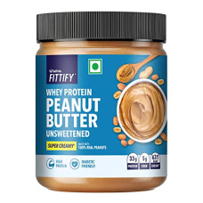 Deals, Discounts & Offers on  - Saffola FITTIFY Whey Protein Peanut Butter | Unsweetened | Super Creamy | High Protein | No Added Sugar | Diabetic Friendly | Keto Diet | 200g