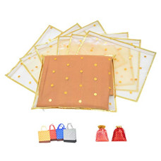 Deals, Discounts & Offers on  - RAAHII Single Saree/Suit Packing 10 Piece Polka Dot Saree Cover/Saree Bag Organizer