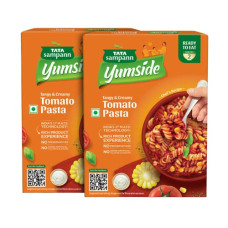 Deals, Discounts & Offers on  - Tata Sampann Yumside Tomato Pasta | Tangy & Creamy | Ready to Eat Meal | Serves 4 Pax | Pack of 2 | 285g*2