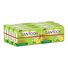 Deals, Discounts & Offers on Beauty Care - Santoor Aloe Fresh Soap, 125 g (Pack of 6)