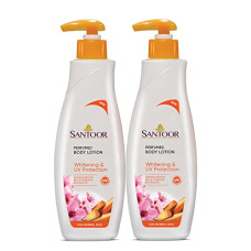 Deals, Discounts & Offers on Beauty Care - Santoor Body Lotion Whitening And UV Protection, 250ml (Pack of 2)
