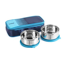 Deals, Discounts & Offers on  - Cello Max Fresh Fresh Matiz Lunch Box, 2 Pc, Blue
