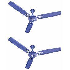 Deals, Discounts & Offers on  - Candes Star 1200mm/48 inch High Speed Anti-dust Decorative 5 Star Rated Ceiling Fan 405 RPM with 2 Yrs Warranty (Silver Blue, Pack of 2)
