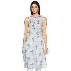 Deals, Discounts & Offers on Women - [Size L] Indigo Women's Cotton Kurta