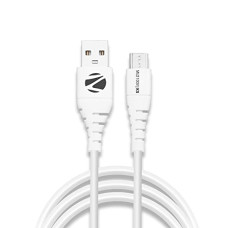Deals, Discounts & Offers on  - Zebronics MU2100V High quality 2.1A micro USB cable with 1 meter length, Data transfer support and Smartphone / tablet compatible usage(White)