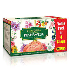 Deals, Discounts & Offers on Beauty Care - Chandrika Pushpaveda Soap 125g x 4