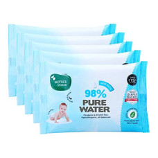 Deals, Discounts & Offers on Baby Care - Mother Sparsh Cotton Scented 98% Water Plant Fabric, Biodegradable Wipe (Blue, 15 Wipes) - Pack of 5