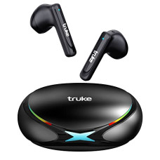 Deals, Discounts & Offers on Headphones - Newly Launched Truke BTG X1 True Gaming Earbuds with 12mm Titanium Drivers, True Gaming Mode with 20RGB Case Design, 48H Playtime, Fast Charging, Instant Pairing, AAC Codec, Quad-Mic ENC, BT 5.3, IPX4