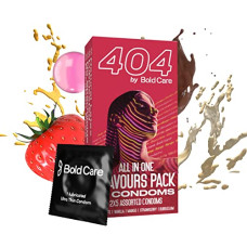 Deals, Discounts & Offers on Sexual Welness - 404 by Bold Care All-In-One Multi-Flavour Condoms Pack (10 Count (Pack of 1))