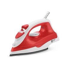 Deals, Discounts & Offers on Irons - Orient Electric Fabrifeel Non-Stick steam Iron (1200W, 230ml Tank Capacity,White & Red)