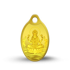 Deals, Discounts & Offers on Women - [For SBI Credit Card] MMTC-PAMP 24k (999.9) Lakshmi 2 gm Yellow Gold Pendant