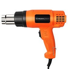 Deals, Discounts & Offers on Home Improvement - Buildskill BKXH1800 Heat Gun/Hot Air Gun Machine, 2200W,Temperature (50 ~ 650 C) , Two Airflow Speeds For Shrink Wrapping, Defrost Water Pipes, Paint Removal & Remelting Adhesives. (Orange)