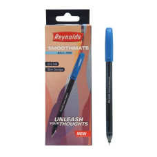 Deals, Discounts & Offers on Stationery - Reynolds SMOOTHMATE 10 CT PENS - BLUE Ball Pen I Lightweight Ball Pen With Comfortable Grip