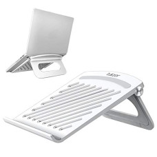 Deals, Discounts & Offers on Laptop Accessories - Tukzer Foldable Tabletop Laptop Stand Lap Desks, Portable Notebook Riser Stand, Ventilation for Cooling, Compatible
