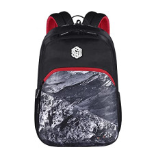 Deals, Discounts & Offers on Laptop Accessories - SUPERBAK Montana 39 Ltrs School Laptop Backpack (Black-Red), One Size (LBPMNTNA0109)