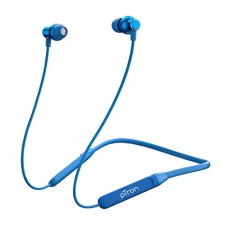 Deals, Discounts & Offers on Headphones - pTron Tangent Evo, 14Hrs Playback, Bluetooth 5.0 Earphones, In-Ear Headphones with Mic, Deep Bass, Clear Calls, IPX4 Water Resistant Neckband, Voice Assistance, Magnetic Earbuds & Fast Charging (Blue)