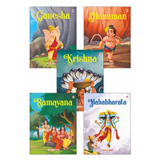 Deals, Discounts & Offers on Books & Media - My First Mythology Tale (Illustrated) (Set of 5 Books) - Mahabharata, Krishna, Hanuman, Ganesha, Ramayana - Story Book