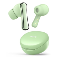 Deals, Discounts & Offers on Headphones - Mivi DuoPods A850 [Just Launched] TWS with HDCalls Technology, 13mm Rich Bass Drivers,50Hrs Playtime,Low Latency,Type C Fast Charging,Clear Audio Quality with AI-ENC,Made in India Earbuds-Mint Green