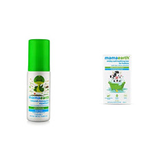 Deals, Discounts & Offers on Baby Care - Mamaearth Natural Insect Repellent for Babies (100 ml, 0-5 Yrs), Pack of 1 & Milky Soft Bathing Bar
