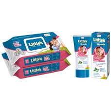 Deals, Discounts & Offers on Baby Care - Little's Soft Cleansing Baby Wipes Lid, 80 Wipes (Pack of 2) & Little's Organix Diaper Rash Cream (50 g - Tube with Monocarton), with Organic Ingredients (Aloe Vera and Neem extract),White
