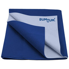 Deals, Discounts & Offers on Baby Care - Bumtum Baby Dry Sheet Waterproof Soft Fleece Baby Bed Protector | Anti - Bacterial & Odour Free | Extra Absorbant, Reuseable & Washable (Royal Blue, Small Size 50 * 70cm, Pack of 1)