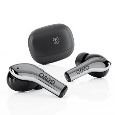 Deals, Discounts & Offers on Headphones - GOVO GoBuds 945 ChromeX Wireless Earbuds: Bluetooth v5.3, with 52H Playtime, Quad Mic ENC, Low Latency Mode, 12mm Drivers, Rapid Charge, IPX5, Smart Touch Controls (ChromeX - Dark Knight)