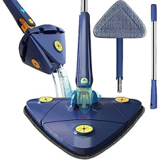 Deals, Discounts & Offers on Home Improvement - Azcona Impex 360 Rotatable Multi Functional Rotatable Triangle Mop with Long Handle Push-Pull Squeezing Cleaning Mop Dry & Wet Mop