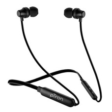 Deals, Discounts & Offers on Mobile Accessories - PTron Tangent Lite Bluetooth 5.0 Headphones with Mic, Hi-Fi Stereo Sound Neckband, 8Hrs Playtime, Lightweight Snug-fit in-Ear Headphones, IPX4 Water Resistant, Fast Charge & Voice Assistant (Black)