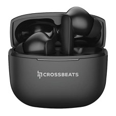 Deals, Discounts & Offers on Headphones - CrossBeats Neopods 300 TWS Wireless in Ear Earbuds with 40H Playtime, 40ms Low Latency Gaming,Type-C SnapCharge(10=120Mins),13mm EcoBlast Bass Drivers, Bluetooth 5.3,AI ENC Dual Mics (Black)