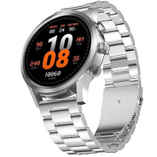 Deals, Discounts & Offers on Electronics - [PreBook @ Re.1] Fire-Boltt Newly Launched Infinity Luxe Vivid 1.6 HD Round Display, Stainless Steel Luxury Smartwatch 4GB Inbuilt Storage, Bluetooth Calling, TWS Connectivity, 100+ Watch Faces (Silver)