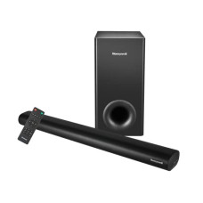 Deals, Discounts & Offers on Electronics - Honeywell Trueno U3000 160W Soundbar with Wired Subwoofer, 2.1 Channel Sound, 57.15 mm*4 Drivers, Bluetooth V5.0+EDR, with Remote, EQ Mode, 5 Play Modes-BT, Audio Jack, USB, Optical & HDMI/ARC-Black