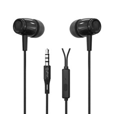 Deals, Discounts & Offers on Headphones - PTron Pride Indie in-Ear Wired Earphones with Mic, Stereo Sound, 10mm Drivers, Snug-fit Design, Passive Noise Cancellation, in-line Controls, Universal 3.5mm Aux & 1.2m Tange-Free Cable (Black)