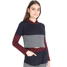 Deals, Discounts & Offers on Laptops - CHKOKKO Full Sleeve Round Neck Gym Wear Workout Crop Top