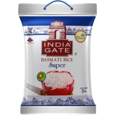 Deals, Discounts & Offers on Food and Health - INDIA GATE Super Basmati Rice (Long Grain, Polished)(5 kg)