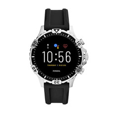 Deals, Discounts & Offers on Electronics - Fossil Gen 5 (46mm, Black) Garrett Silicone Touchscreen Men's Smartwatch with Speaker