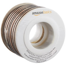 Deals, Discounts & Offers on Accessories - Amazon Basics 16-Gauge Speaker Wire - 50 Feet, Transparent