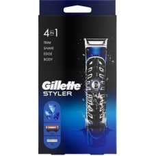 Deals, Discounts & Offers on Trimmers - Gillette Proglide 4-in-1 Styler Trimmer 30 min Runtime 3 Length Settings(Black, Blue)