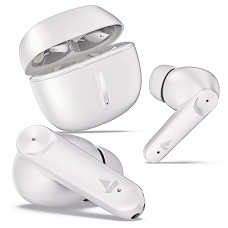 Deals, Discounts & Offers on Headphones - boAt Newly Launched Airdopes Max TWS Earbuds with 100 HRS Playtime, Quad Mics with ENx Tech, Beast Mode(50ms Low Latency), ASAP Charge, Bluetooth v5.3 and IWP(Ivory White)