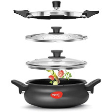Deals, Discounts & Offers on Cookware - Pigeon By Stovekraft All in One Super Cooker Aluminium with Outer Lid Induction and Gas Stove Compatible 3 Litre Capacity