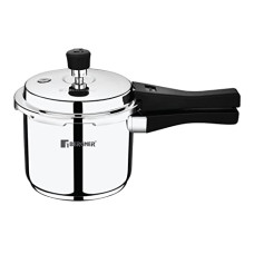 Deals, Discounts & Offers on Cookware - BERGNER Sorrento Stainless Steel Pressure Cooker with Outer Lid, 3 Liters, Triply Bottom, Induction Base, 5 Year Warranty, Silver, (BGIN-1852)