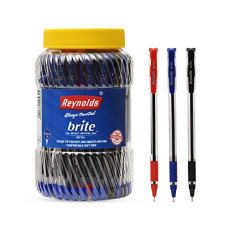 Deals, Discounts & Offers on Stationery - Reynolds BRITE BP - 50 COUNT | 35 BLUE | 10 BLACK | 5 RED I Lightweight Ball Pen With Comfortable Grip