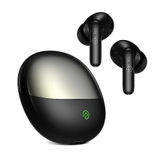 Deals, Discounts & Offers on Headphones - PTron Newly Launched Zenbuds Evo TWS Earbuds, AI-TruTalk ENC Calls, 45ms Movie/Music Modes, Deep Bass, 32Hrs Playtime, Bluetooth 5.3 Headphones, IPX5 Water Resistant & Type-C Fast Charging (Black)