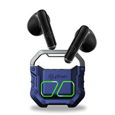 Deals, Discounts & Offers on Headphones - PTron Bassbuds Xtreme Truly Wireless in Ear Earbuds with mic, 32Hrs Playtime, Bluetooth Headphones 5.3, 13mm Driver, Stereo Calls TWS Earbuds, Deep Bass, IPX4 & Type-C Fast Charging (Blue/Black)