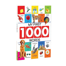 Deals, Discounts & Offers on Books & Media - My First 1000 Words: Early Learning Picture Book to learn Alphabet, Numbers, Shapes and Colours, Transport, Birds and Animals, Professions, Opposite Words, Action Words, Parts of the body and Objects Around Us.