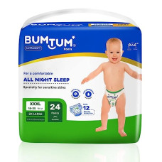 Deals, Discounts & Offers on Baby Care - Bumtum Baby Diaper Pants, XXXL Size 24 Count, Double Layer Leakage Protection Infused With Aloe Vera, Cottony Soft High Absorb Technology (Pack of 1)