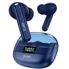 Deals, Discounts & Offers on Headphones - truke Newly Launched Buds Vibe True Wireless in Ear Earbuds with 35dB Real ANC + Quad Mic ENC, 13mm Big Speaker, 4 EQ Modes, 48H Playtime, Fast Charge, 40ms Low Latency, AAC Codec, BT 5.3, IPX5(Blue)