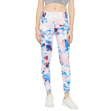 Deals and Offers on Women - Clovia Women's Snug Fit High-Rise Abstract Print Active Tights in Multicolor Deals, Discounts & Offers on Women - Clovia Women's Snug Fit High-Rise Abstract Print Active Tights in Multicolor